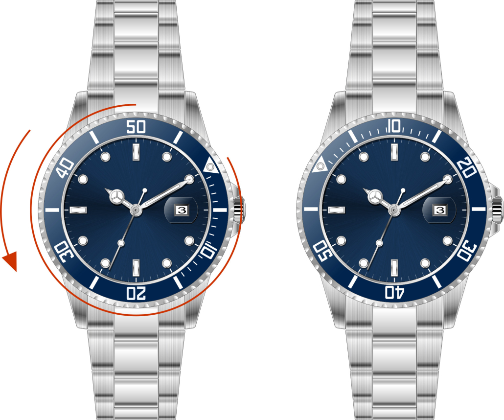 how to use dive watch bezel