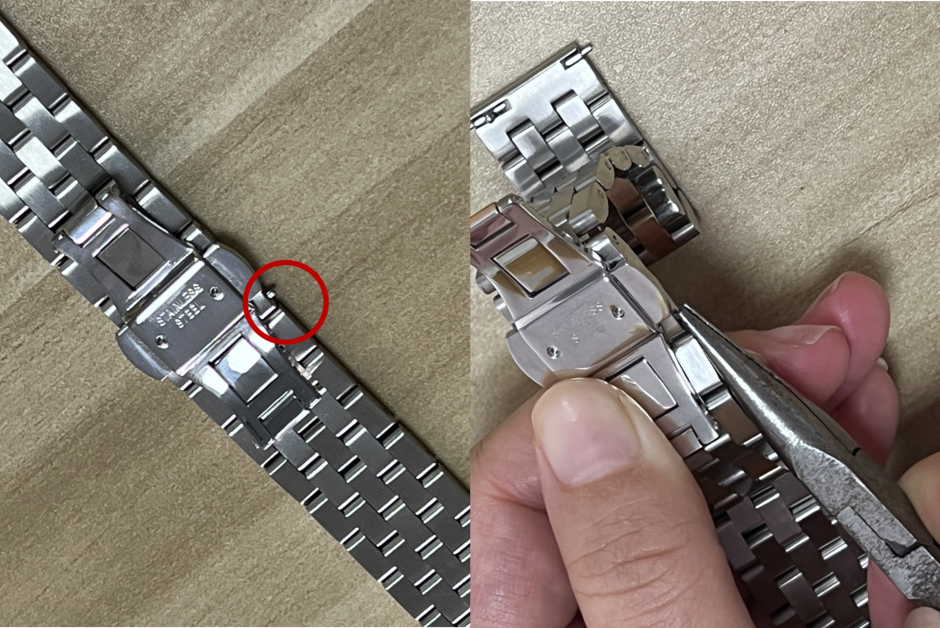 how to adjust metal watch band