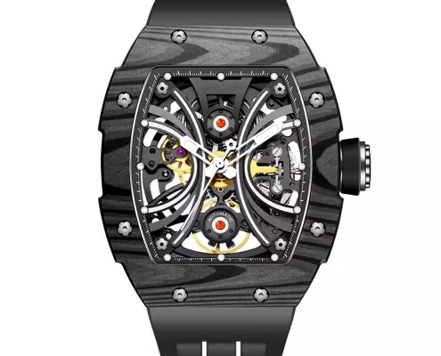 carbon fiber watch black