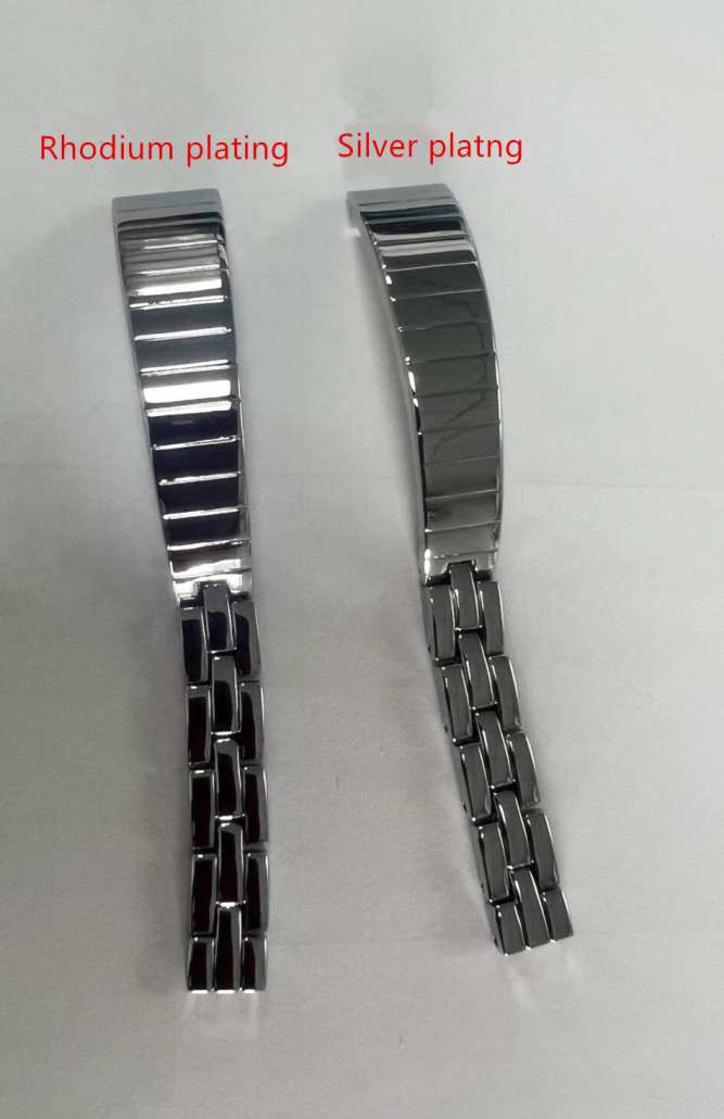 Rhodium and silver plating