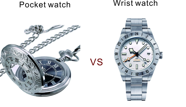 pocket watch vs wrist watch