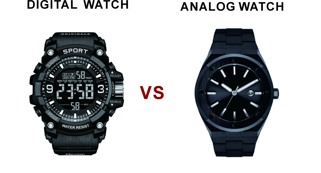 Automatic bronze watch analog vs digital watch