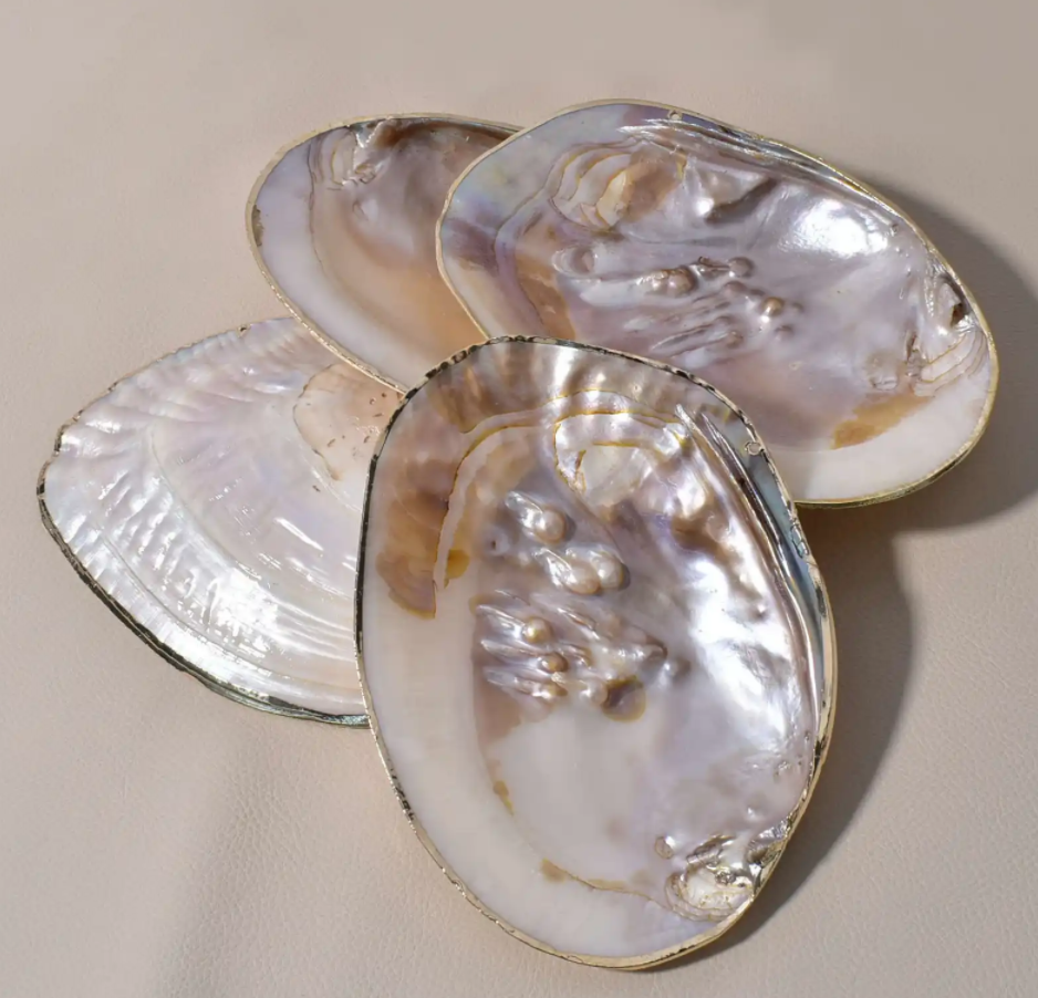 Automatic bronze watch mother of pearl